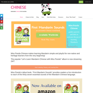 Miss Panda Chinese Mandarin Chinese for Children