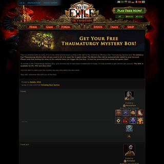 A complete backup of https://www.pathofexile.com/forum/view-thread/2804837