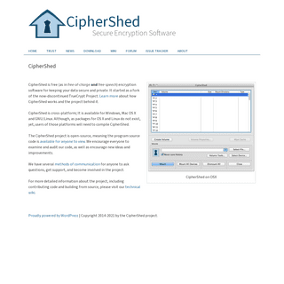 A complete backup of https://ciphershed.org