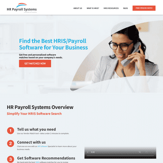 HR Payroll Systems - Free HRIS Vendor Match Service