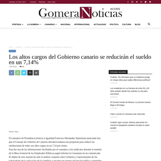 A complete backup of https://www.gomeranoticias.com/2012/07/20/los-altos-cargos-del-gobierno-canario-se-reduciran-el-sueldo-en-u