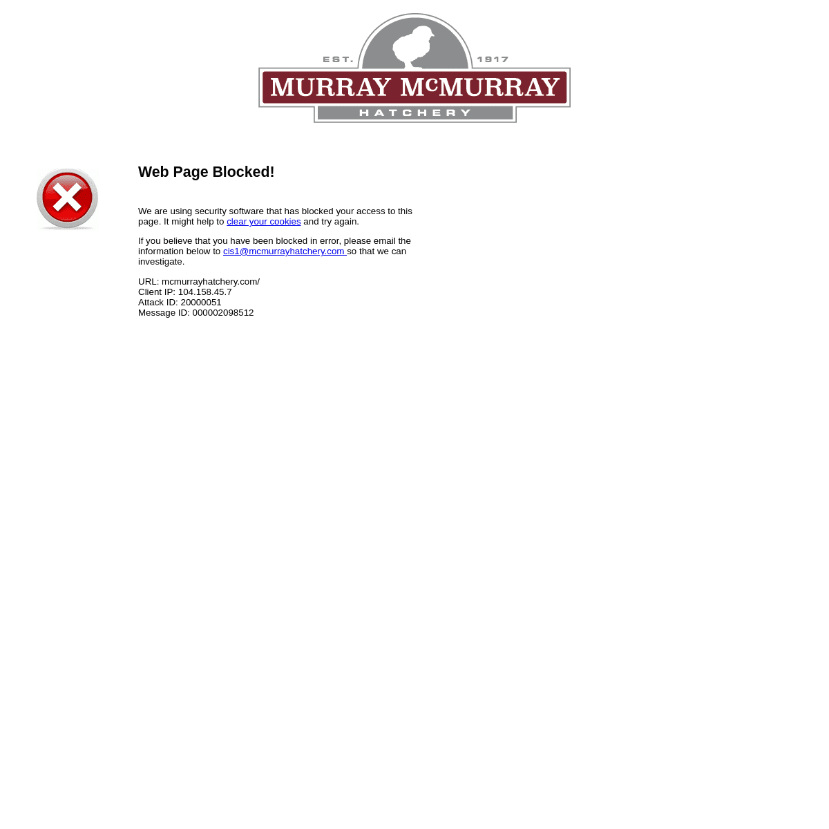 A complete backup of https://mcmurrayhatchery.com