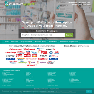 A complete backup of https://rxpharmacycoupons.com