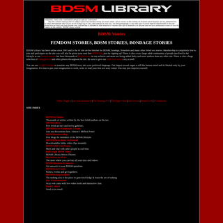 BDSM Library - BDSM Stories, Bondage Stories, Erotic S&M