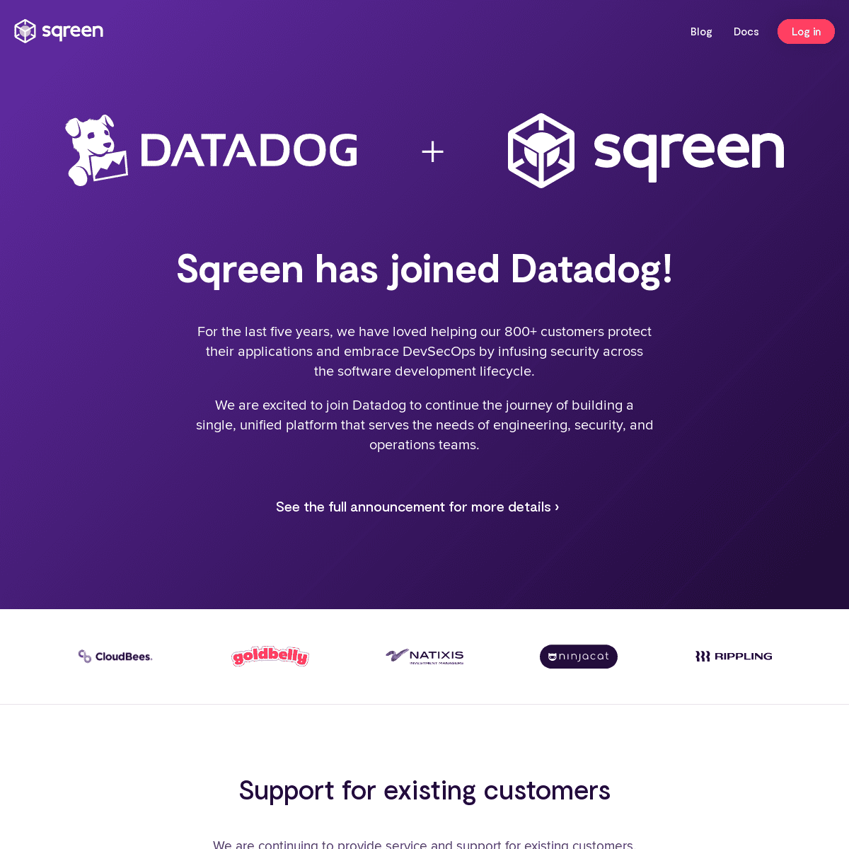 A complete backup of https://sqreen.io