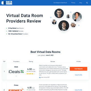 Comparison of the Best Virtual Data Room Providers - 2021