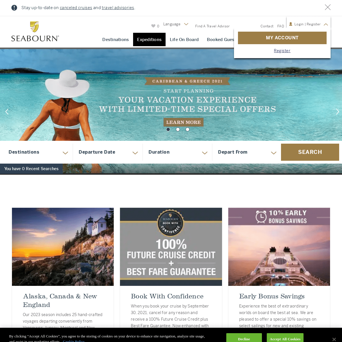 A complete backup of https://seabourn.com
