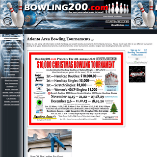 Atlanta Bowling Tournaments - Atlanta, GA - Georgia Bowling