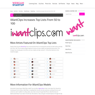 A complete backup of https://webcamstartup.com/iwantclips-top-charts-100/