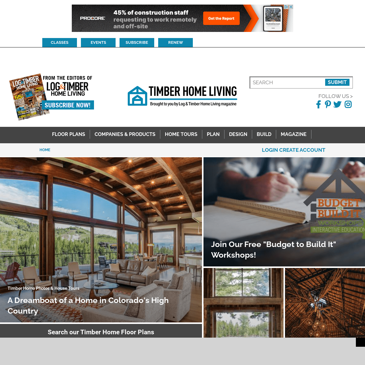 A complete backup of https://timberhomeliving.com