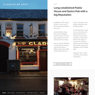 CLANCYS OF ATHY - Home