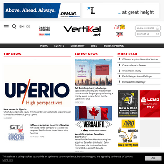 The #1 News and Information Source for the Crane and Lift Industry - Vertikal.net