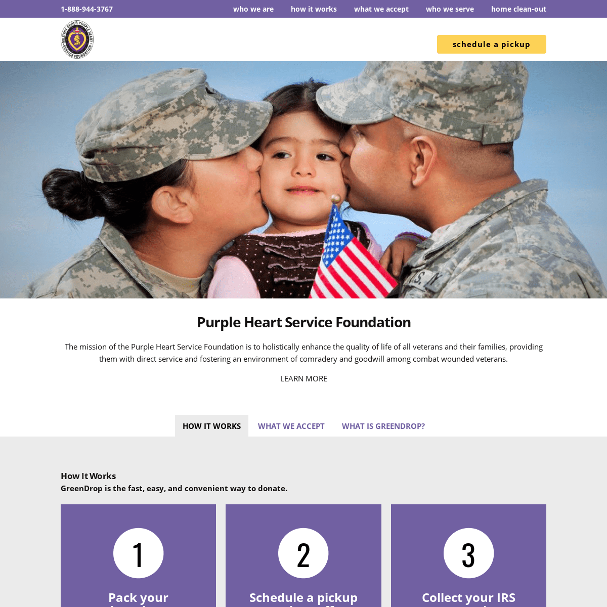 A complete backup of https://purpleheartpickup.org