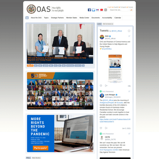 OAS - Organization of American States- Democracy for peace, security, and development