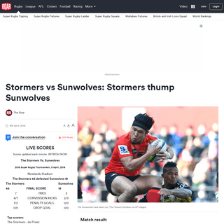 A complete backup of https://www.theroar.com.au/2016/04/09/stormers-vs-sunwolves-super-rugby-live-scores/
