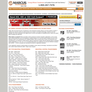 Marcus - We manufacture quality transformers since 1942.
