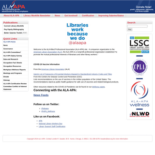ALA-APA - American Library Association-Allied Professional Association