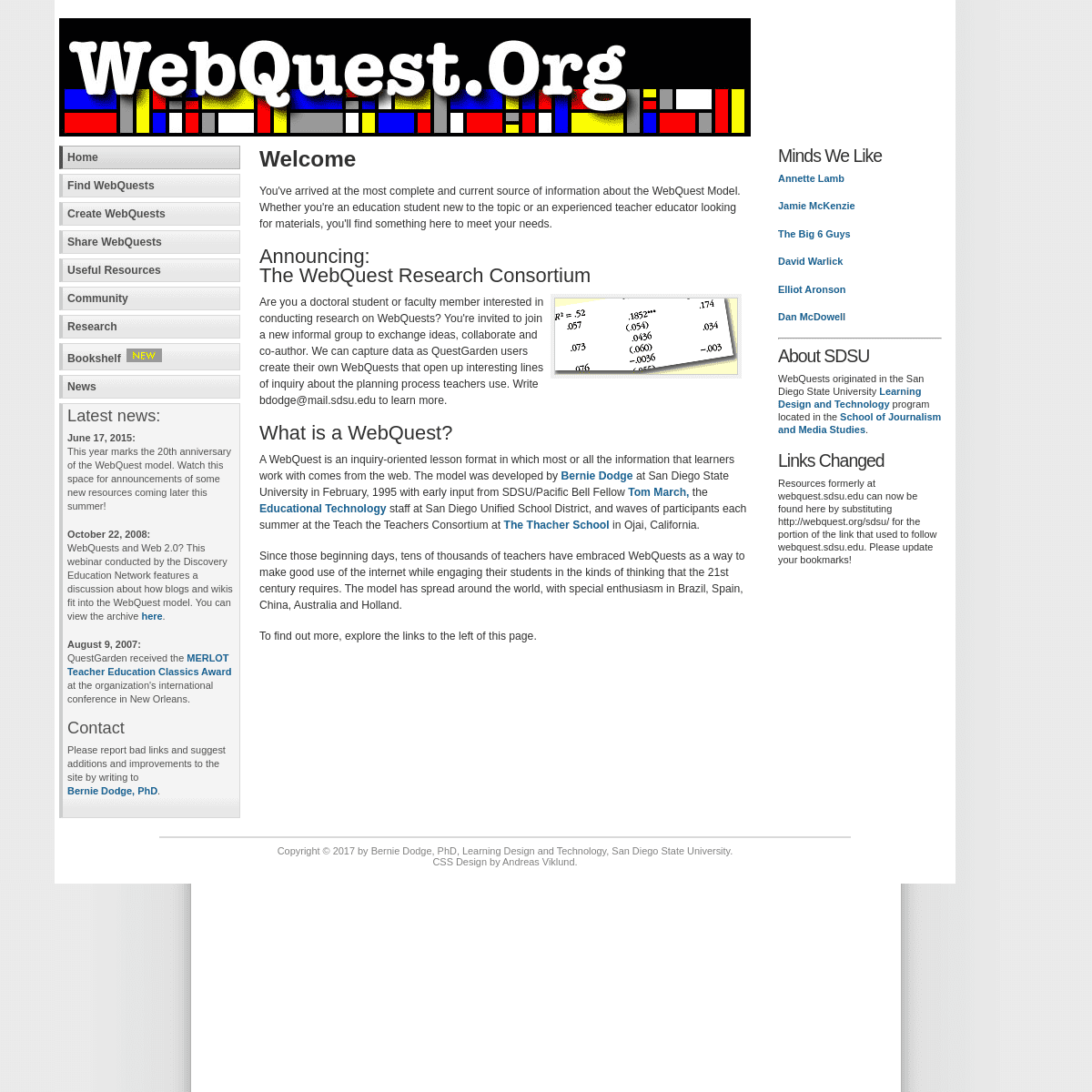A complete backup of https://webquest.org