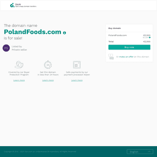 The domain name PolandFoods.com is for sale
