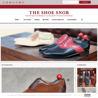 A complete backup of https://theshoesnobblog.com