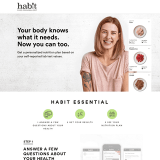 Personalized Nutrition Designed for Better Health & Weight Loss - Habit
