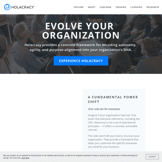 Holacracy - Evolve Your Organization