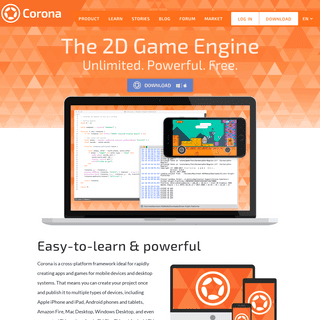 Corona- Free Cross-Platform 2D Game Engine