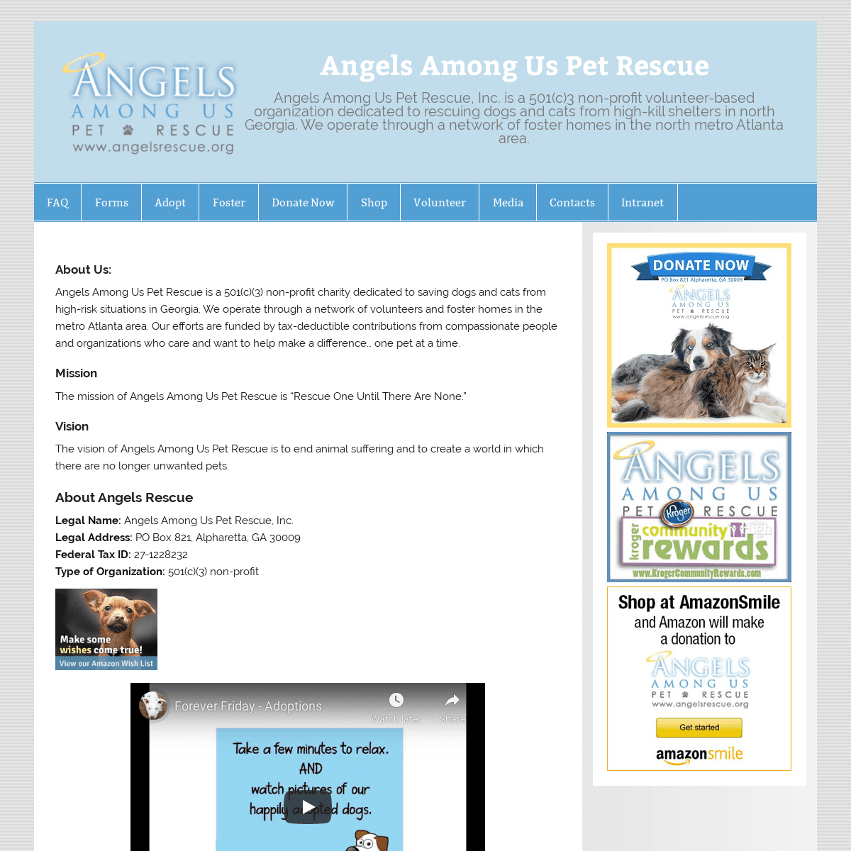 A complete backup of https://angelsrescue.org