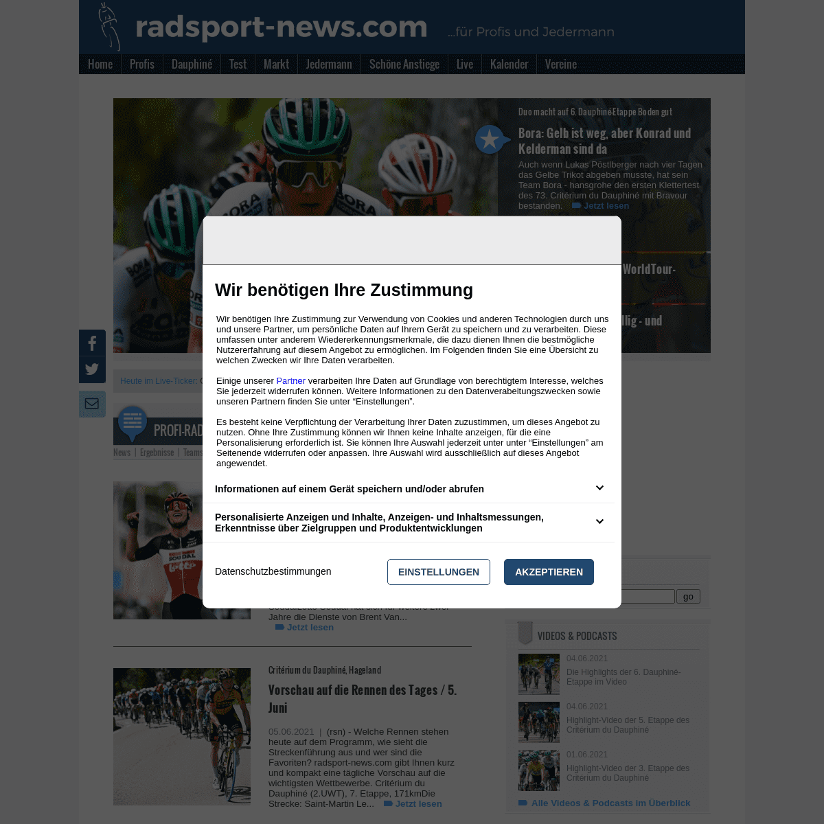 A complete backup of https://radsport-news.com