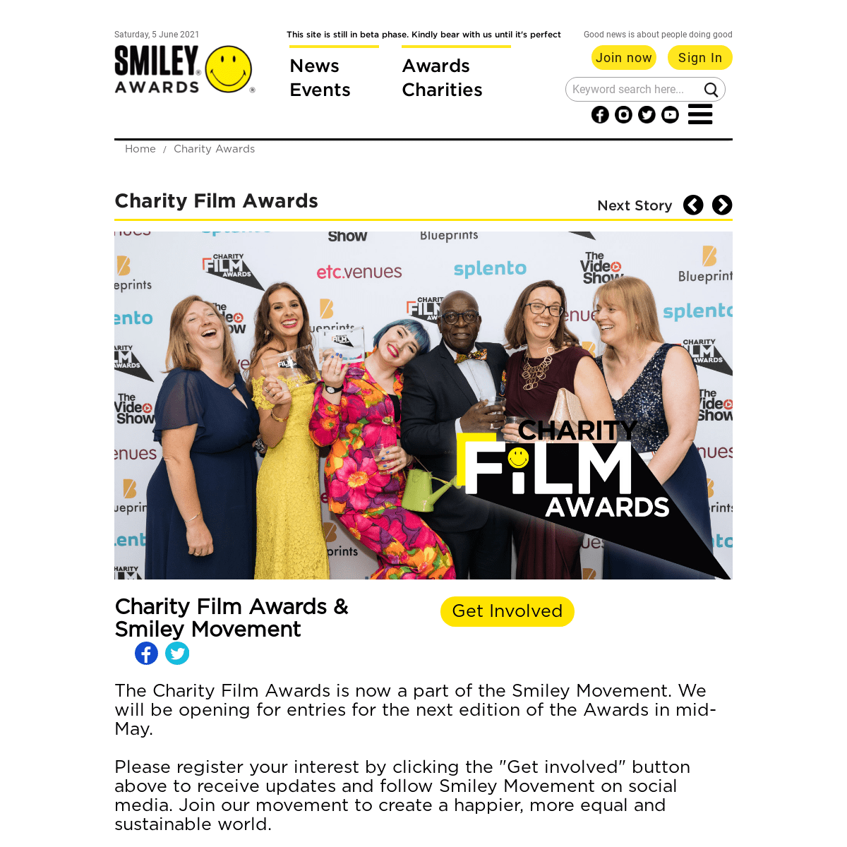 A complete backup of https://charityfilmawards.com