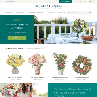 Calyx Flowers - Order Flowers - Send Floral Bouquets, Plants & Gifts - Flowers Online