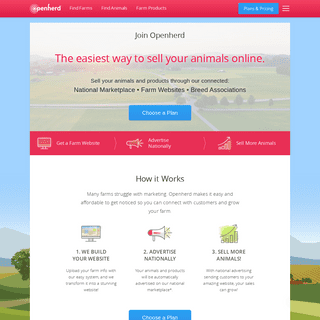 Openherd - Websites for family farms.