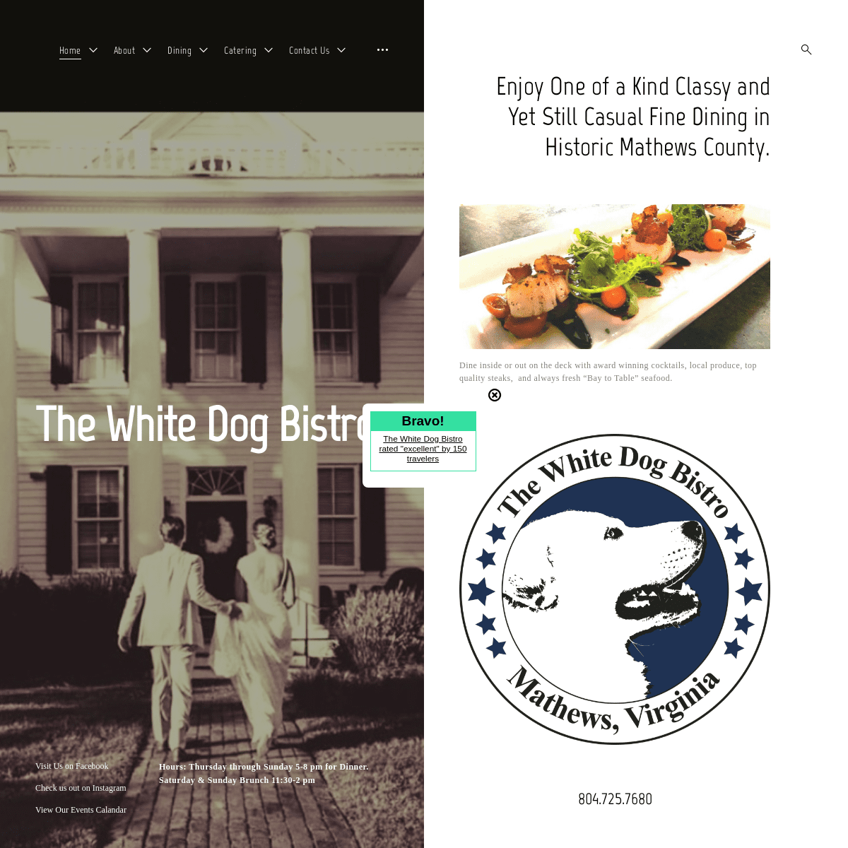 A complete backup of https://thewhitedogbistro.com