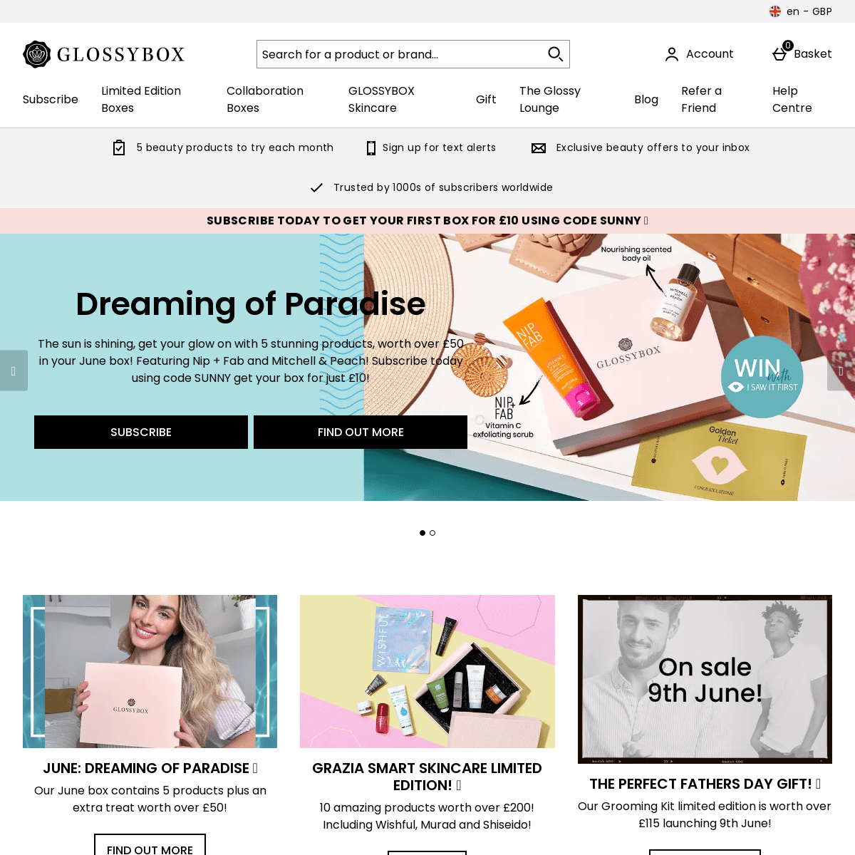 A complete backup of https://glossybox.co.uk