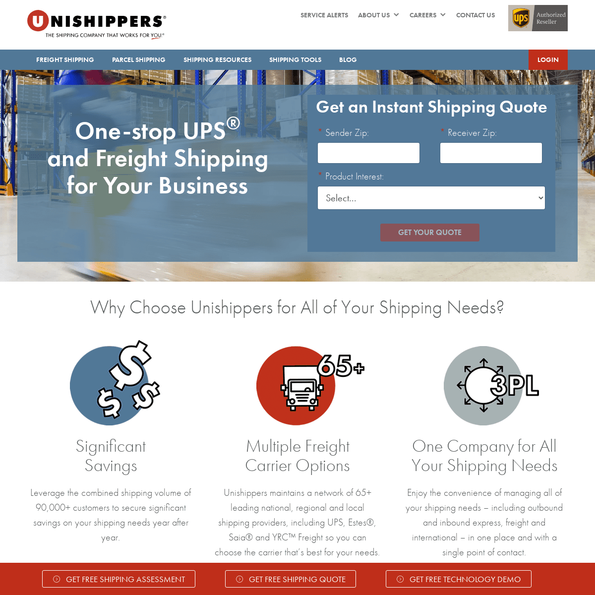 Unishippers - 3PL Freight Shipping & UPS Shipping Company