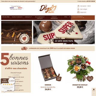 Livraison chocolat franÃ§ais 24H pour un cadeau bonheur - D`lys couleurs