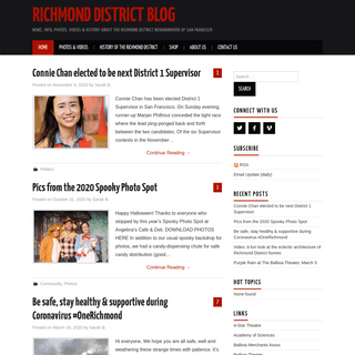 Richmond District Blog