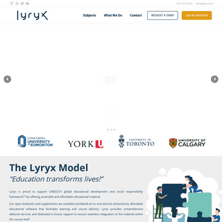 Open Educational Resources - Lyryx with Open Texts & Online Homework