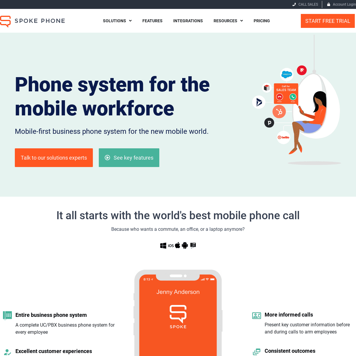 Phone system for the mobile workforce - Spoke Phone