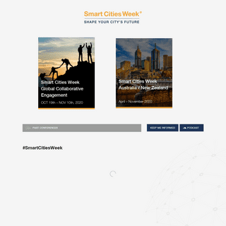 Smart Cities Week Â® - Shape your city`s future