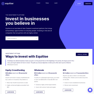 Equitise- Australia`s Leading Equity Crowdfunding Platform
