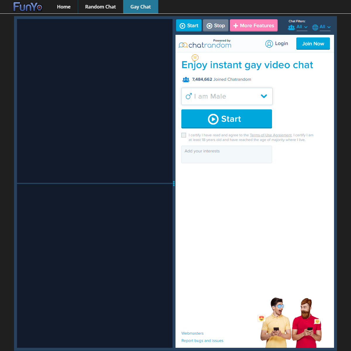 A complete backup of https://funyo.tv/gay-roulette/