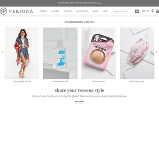 Shop Versona - Womens Apparel and Accessories