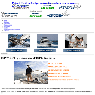 Patenti Nautiche La Spezia, vendita barche a vela e motore nuove e usate - Top Yacht La Spezia