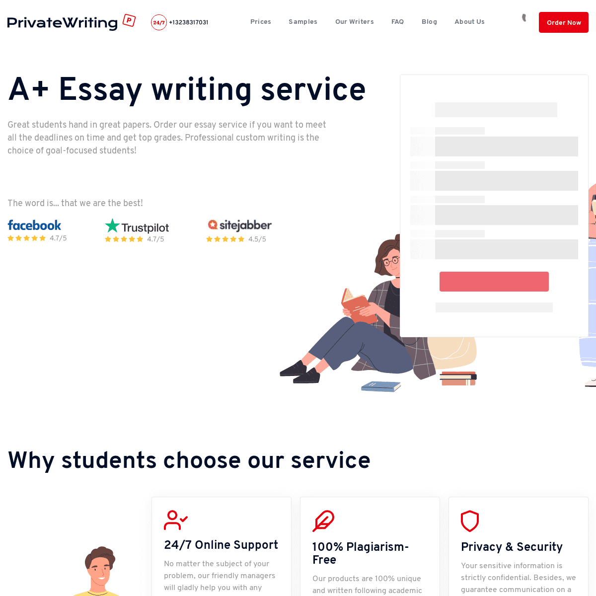 Essay Writing Service - Order Custom Essays at $6-page