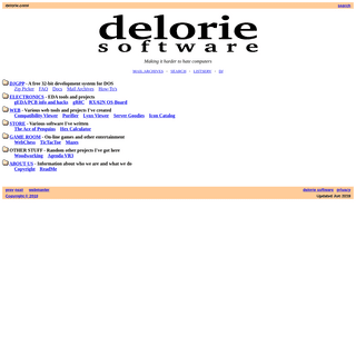 A complete backup of https://delorie.com