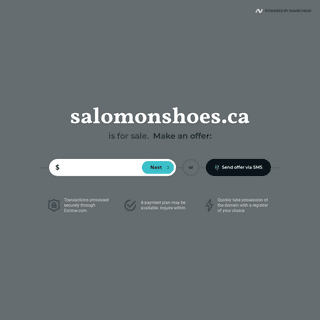 A complete backup of https://salomonshoes.ca