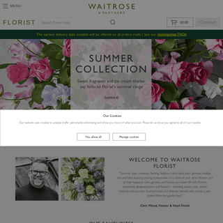 Waitrose Florist - Flower Delivery - Send Flowers By Post