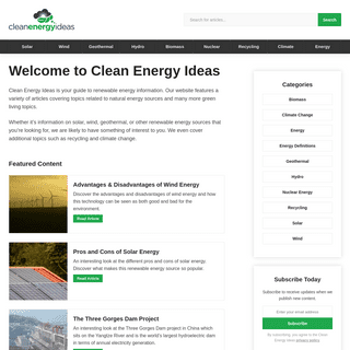 A complete backup of https://clean-energy-ideas.com