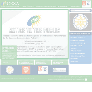 A complete backup of https://ceza.gov.ph